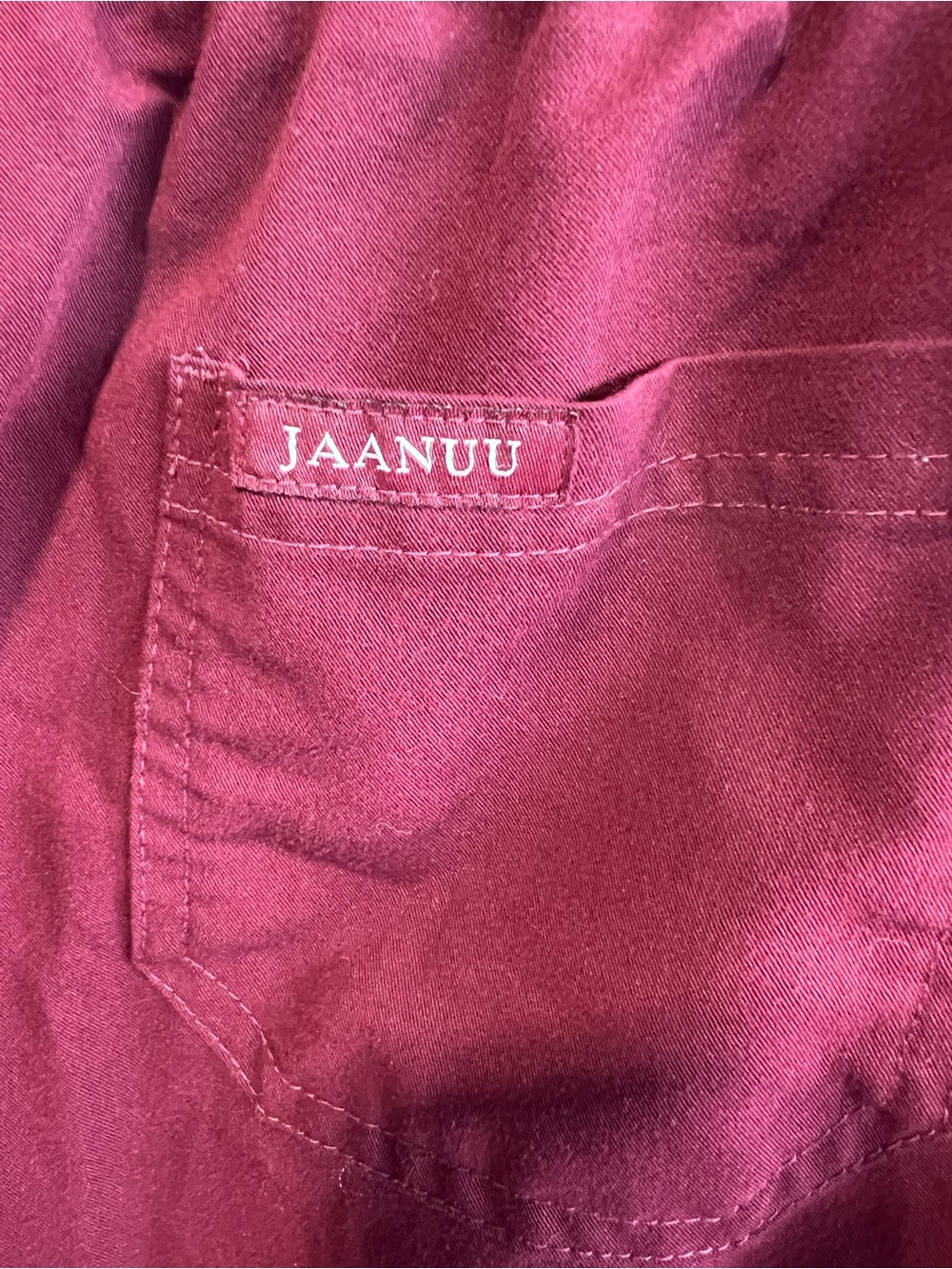 Jaanuu Women’s Scrub Jogger Pants – Burgundy/Wine Color. 26-05-04 - Picture 4 of 8